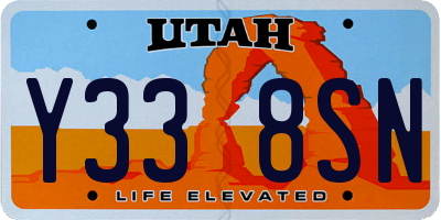 UT license plate Y338SN
