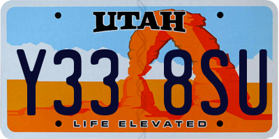 UT license plate Y338SU