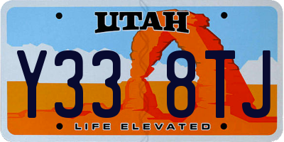 UT license plate Y338TJ