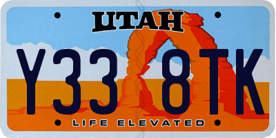 UT license plate Y338TK