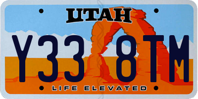 UT license plate Y338TM