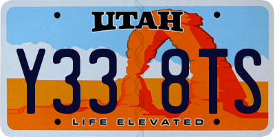 UT license plate Y338TS