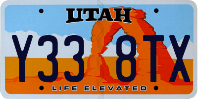 UT license plate Y338TX