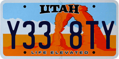 UT license plate Y338TY