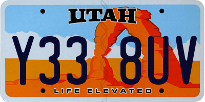 UT license plate Y338UV