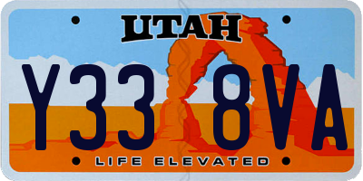 UT license plate Y338VA
