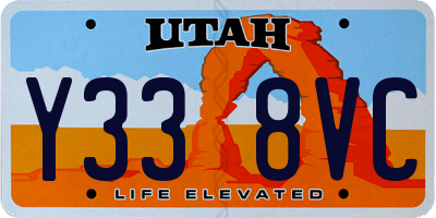 UT license plate Y338VC