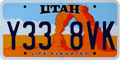 UT license plate Y338VK