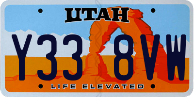 UT license plate Y338VW