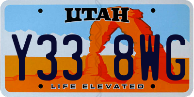 UT license plate Y338WG