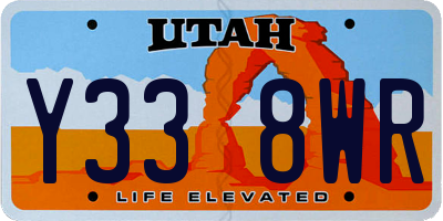 UT license plate Y338WR