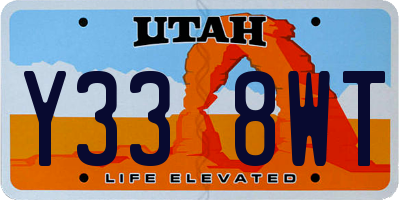 UT license plate Y338WT