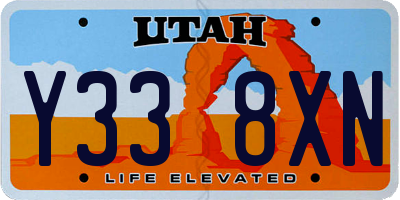 UT license plate Y338XN