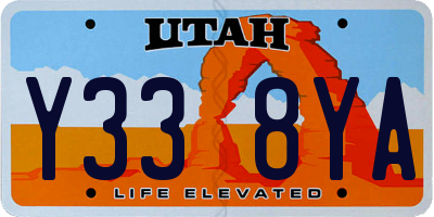 UT license plate Y338YA
