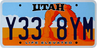 UT license plate Y338YM
