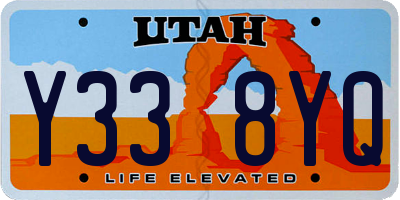 UT license plate Y338YQ