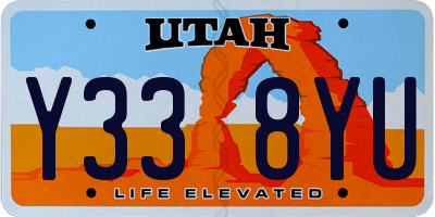 UT license plate Y338YU