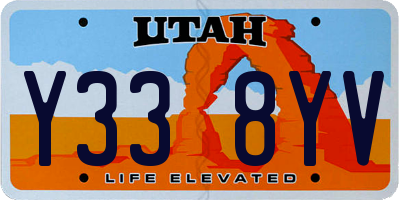 UT license plate Y338YV