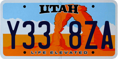 UT license plate Y338ZA