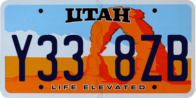 UT license plate Y338ZB