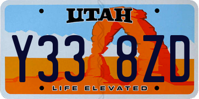 UT license plate Y338ZD