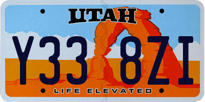 UT license plate Y338ZI