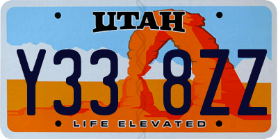 UT license plate Y338ZZ