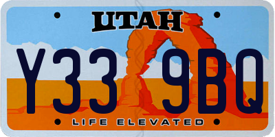 UT license plate Y339BQ