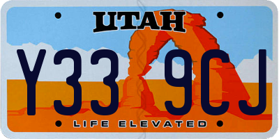UT license plate Y339CJ
