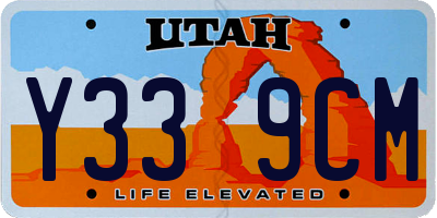 UT license plate Y339CM