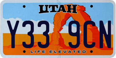 UT license plate Y339CN