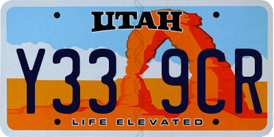 UT license plate Y339CR