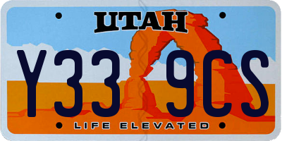 UT license plate Y339CS
