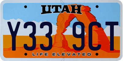 UT license plate Y339CT