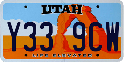 UT license plate Y339CW