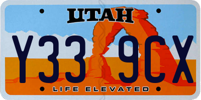 UT license plate Y339CX