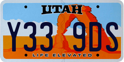 UT license plate Y339DS