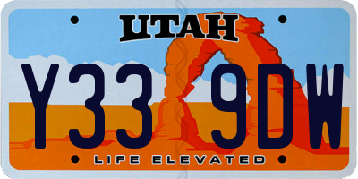 UT license plate Y339DW