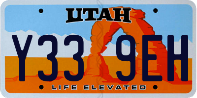 UT license plate Y339EH