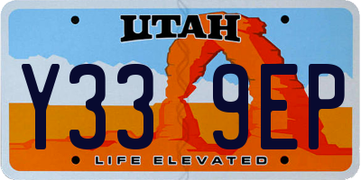 UT license plate Y339EP