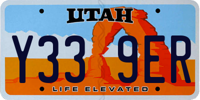 UT license plate Y339ER