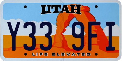 UT license plate Y339FI
