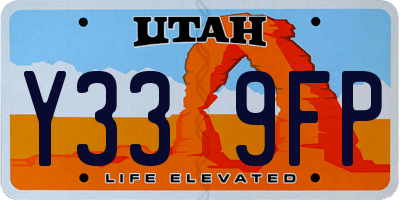 UT license plate Y339FP