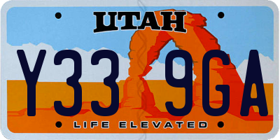 UT license plate Y339GA