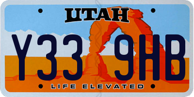 UT license plate Y339HB