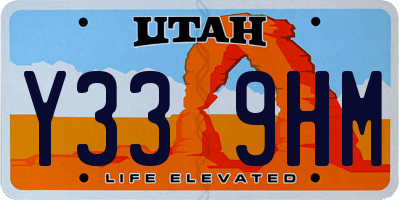 UT license plate Y339HM