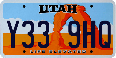 UT license plate Y339HQ
