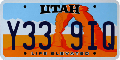 UT license plate Y339IQ
