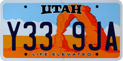 UT license plate Y339JA