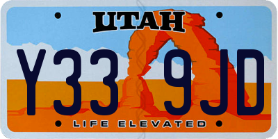 UT license plate Y339JD